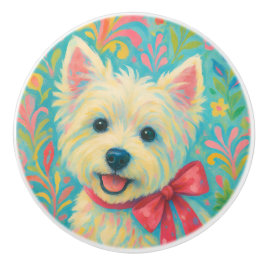 Westie Pull Knobs Keramische Knop