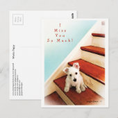 Westie Puppy op stap die je mist! #2 Briefkaart (Voorkant / Achterkant)