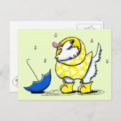 Westie Rainy Day Briefkaart (Voorkant / Achterkant)