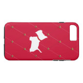 Westie Red Diamonds Case-Mate iPhone Case (Achterkant (Horizontaal))