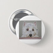 Westie Ronde Button 5,7 Cm (Voorkant /achterkant)