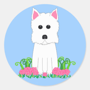 Westie Ronde Sticker