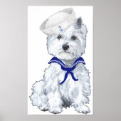 Westie Sailor Poster (Voorkant)