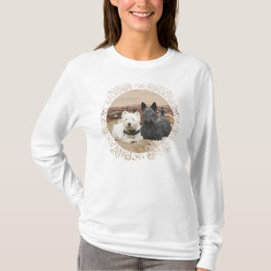 Westie & Scottie Samen Herfst T-shirt