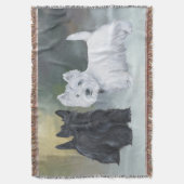 Westie Scottie Wintertime Deken (Voorkant Verticaal)