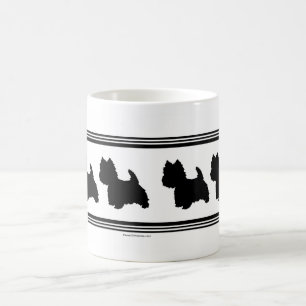 Westie Silhouet Koffiemok