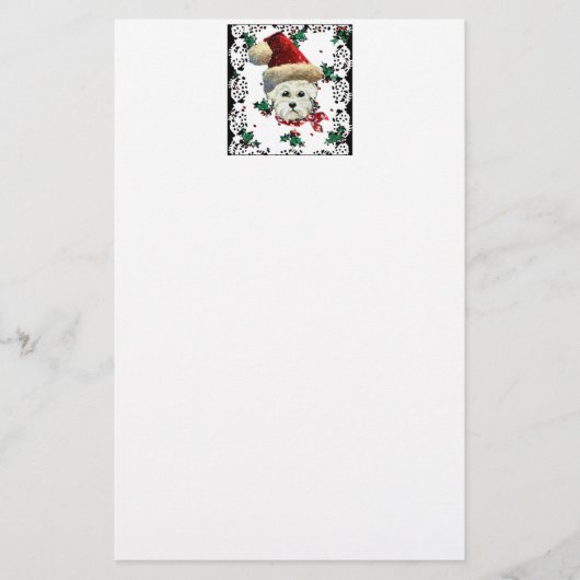 Westie Sinterklaas Briefpapier (Voorkant)