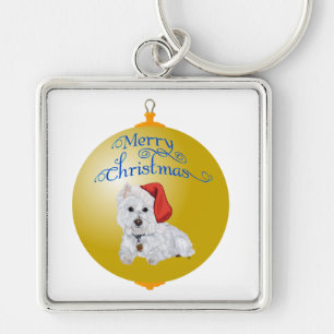 Westie Sinterklaas Helper Ornament Sleutelhanger
