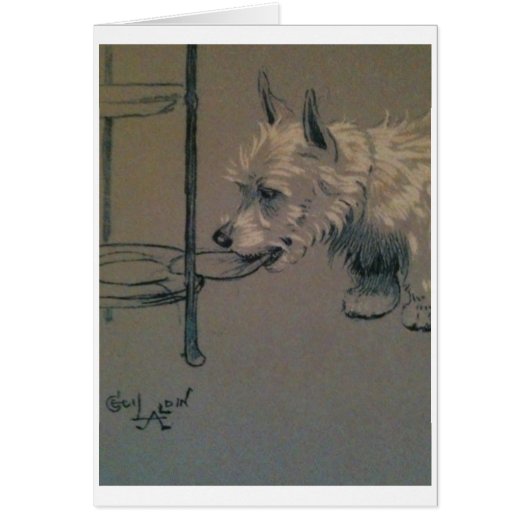  - Westie Sneaking a Snack (Voorkant)