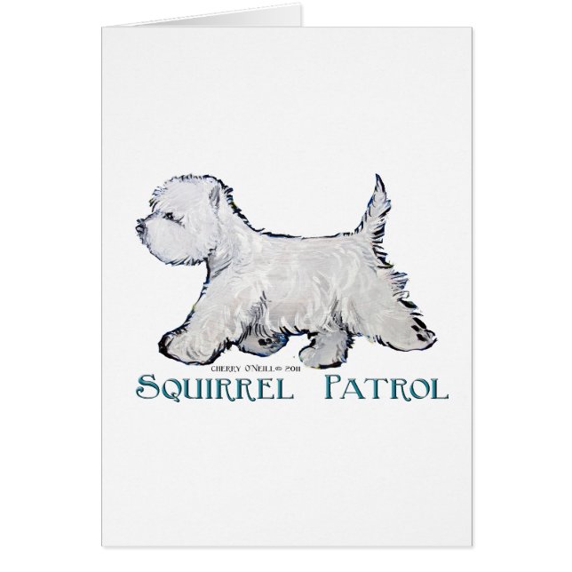 Westie Squirrel Patrol (Voorkant)