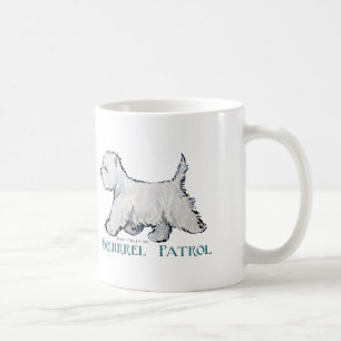 Westie Squirrel Patrol Koffiemok