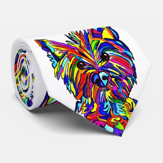 Westie Stropdas (Opgerold)