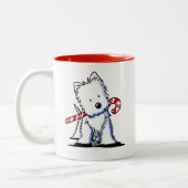 Westie Sucre de canne Cutie Mug (Gauche)