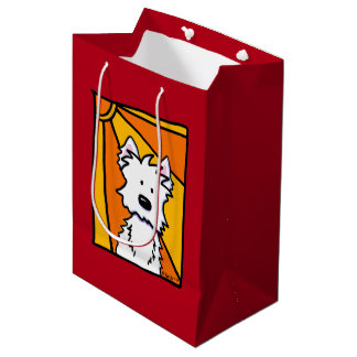 Westie Sunshine KiniArt Gift Bag Medium Cadeauzakje