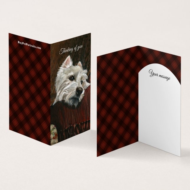 Westie sur canapé (Inside and Outside)