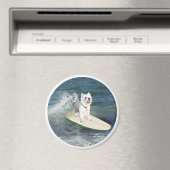 Westie Surfer Magneet (Insitu (Vaatwasser))