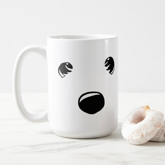 Westie Terrier Face Mug (Avec donut)