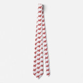 Westie Terrier Kersthond Silhouet Witte Hals Stropdas (Voorkant)