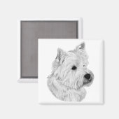 Westie Terrier Magnet (Recto/Verso)