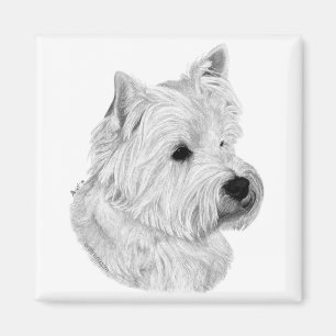 Westie Terrier Magnet Magneet