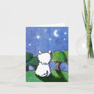 Westie Terriër Pet Loss Sympathie Kaart