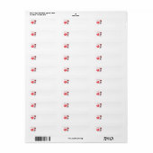 Westie Valentijn Return Address Label (Full Sheet)