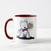 Westie Valentine Prince Mug (Gauche)