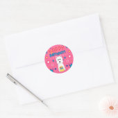 Westie Verjaardag Ronde Sticker (Envelop)