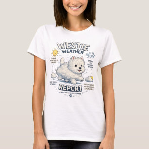 Westie Weersvoorspelling - Schattige West Highland T-shirt
