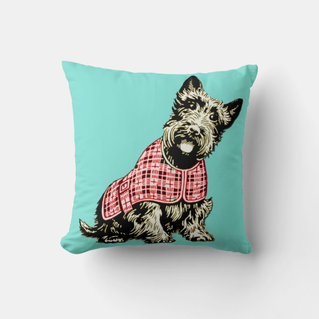 westie west highland doodseshondkussen kussen (Voorkant)