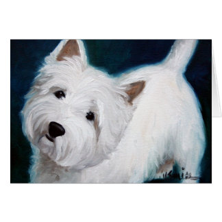 Westie West Highland Terrier Dog Card