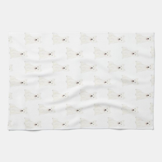 Westie West Highland Terrier Theedoek (Horizontaal)