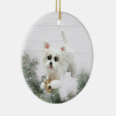 Westie West Highland White Terrier Ornament (Rechts)