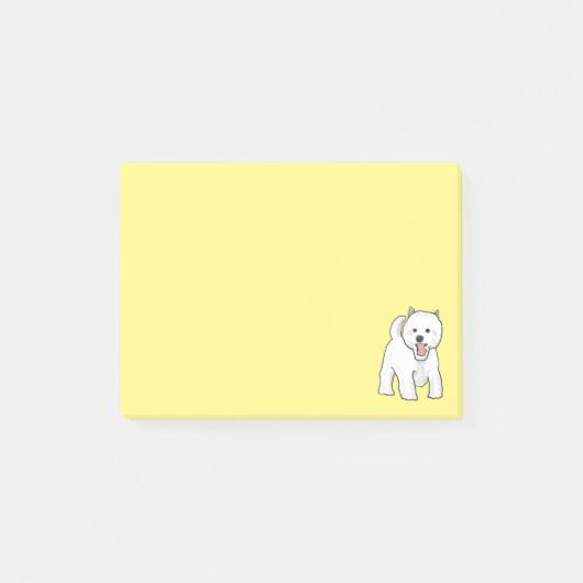 Westie West Highland White Terrier Post-it® Notes (Voorkant)