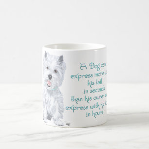 Westie Wijsheid - Kwispelende Staart of Tong? Koffiemok