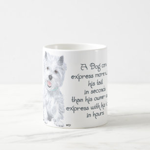 Westie Wijsheid - Kwispelende Staart of Tong? Koffiemok