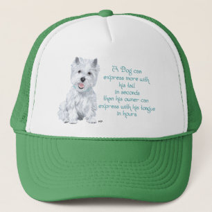 Westie Wijsheid - Kwispelende Staart of Tong? Trucker Pet
