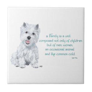 Westie Wisdom Keramische Tegels Tegeltje