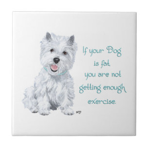 Westie Wisdom Keramische Tegels Tegeltje