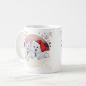 Westies in Wintertime Koffiemok (Voorkant links)