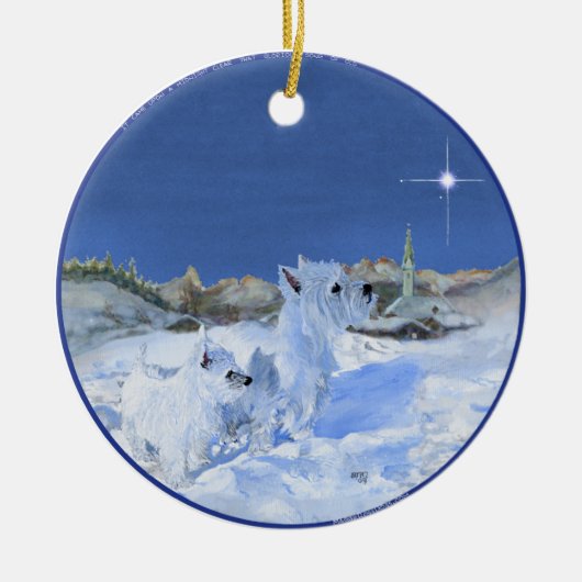 Westies Kerst Ornament (Voorkant)