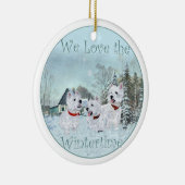 Westies Kerst Ornament (Rechts)