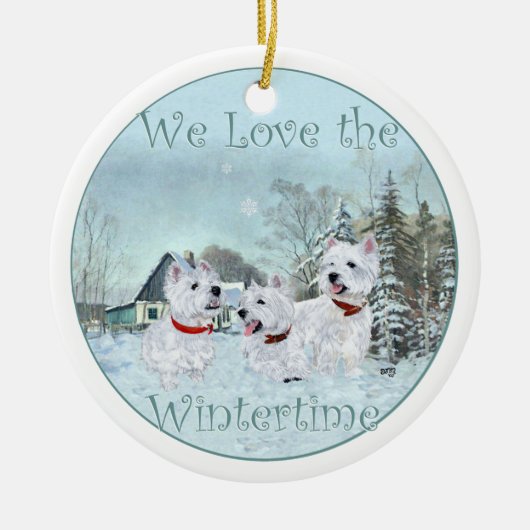 Westies Kerst Ornament (Voorkant)