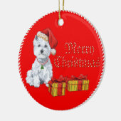 Westies Kerst Ornament (Links)