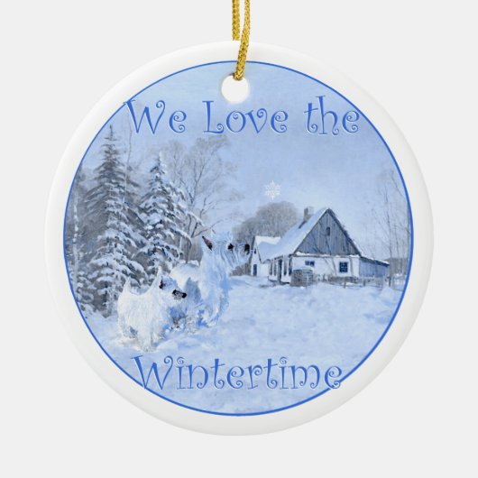Westies Kerst Ornament (Voorkant)