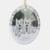 Westies Kerst Ornament (Rechts)