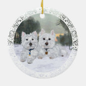 Westies Kerst Ornament (Achterkant)