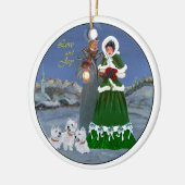 Westies Kerst Ornament (Links)