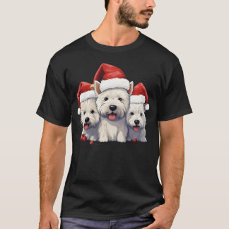 Westies met Kerst vrienden T-shirt