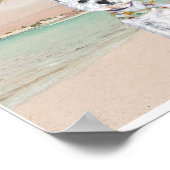 Westies op een zonnig strand poster (Hoek)